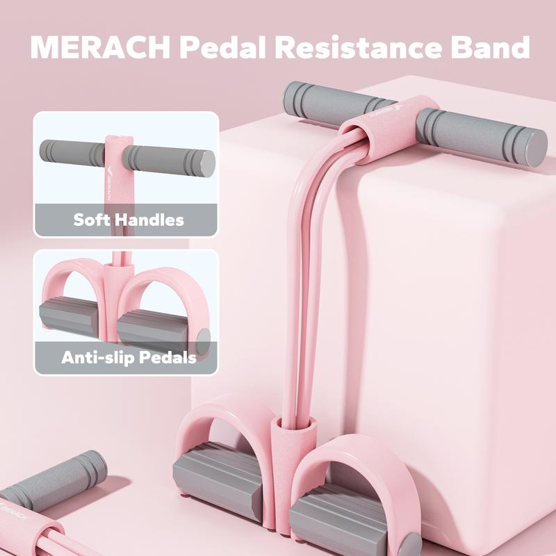 Multi-functional pedal resistance band