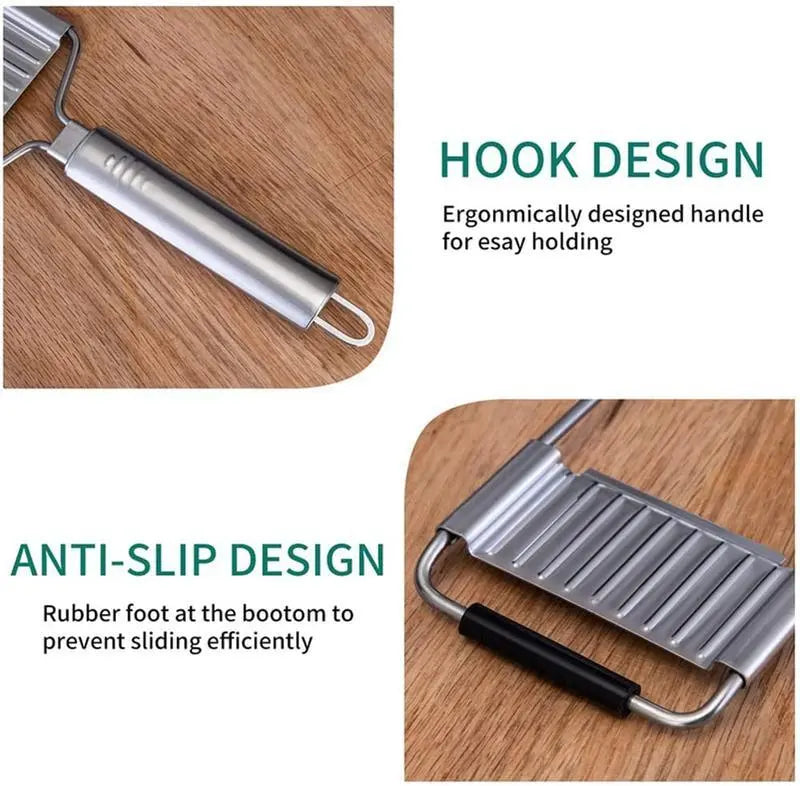 4-in-1 Stainless Steel Vegetable Slicer with Adjustable Blades