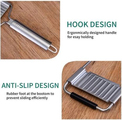 4-in-1 Stainless Steel Vegetable Slicer with Adjustable Blades